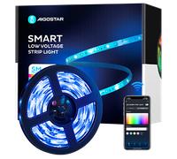 Aigostar Tiras LED Alexa 5m Impermeable WiFi Luces LED Inteligente RGBW 3000K luz calida, Controlas con App y IR Control Remoto. Tira LED Inteligente Compatible con Alexa, Google Assistant y App，cuent