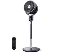 Aigostar Ventilador de Pie con Mando a Distancia, Motor DC 23dB, Oscilación 3D 70°+90°, 8 Velocidades, Temporizador 12h, Altura Ajustable. Ideal para Salón, Dormitorio etc, Mistral