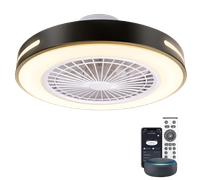 Aigostar - Ventilador de Techo con Luz Inteligente, 55W, 4400LM, 2700K-6500K Regulable, Lampara Ventilador Techo Silencioso con Mando a Distancia, Compatible con Alexa, Control de Voz, 6 Velocidades