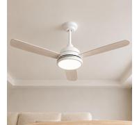 Aigostar Ventilador de Techo con Luz Silencioso 52″, 20W LED, Motor DC 30W | Reversible, Mando a Distancia, 6 Velocidades, 2700K/4000K/6000K Regulable, Ideal para Dormitorio, Sala o Cocina