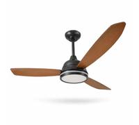 Aigostar Ventilador de Techo con Luz Silencioso 52″, 20W LED, Motor DC Reversible 30W, Mando a Distancia, 6 Velocidades, 2700K/4000K/6000K Regulable, Ideal para Dormitorio, Sala o Cocina