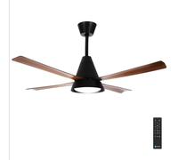 Aigostar Ventilador de Techo con Luz Silencioso 52″， 24W LED， Motor DC Reversible 30W， Mando a Distancia， 6 Velocidades， 2700K-6500K Regulable， Ideal para Dormitorio， Sala o Cocina