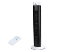 Aigostar Ventilador de Torre con Mando a Distancia, Oscilación 85°, Temporizador 7,5H, Ventilador Silencioso de 3 Velocidades y 3 Modos, para el Hogar, Estudio o Despacho, Vento