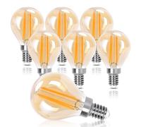 Aigostar Vintage Bombilla LED E14, 6W Equivalente a 51W,Luz Cálida 2200K, 660lm, G45 Bombilla Filamento Led,No Regulable,6 Pieza