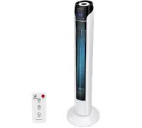 Aigostar Zico - Ventilador de Torre con Mando, 50W, Oscilante 70º. Ventilador Silencioso, Temporizador Hasta 15 Horas, Pantalla Led, 3 Velocidades y 3 Modos de uso- 92cm de Alto