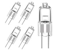Aihoom - Lote de 5 bombillas halógenas G4, 12 V, 10 W, color blanco cálido, 2800 K, 130 lm, bombillas de casquillo de pines, regulable para campana, cocina, sala de estar, dormitorio [clase energética