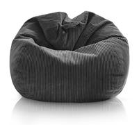 Aiire Puff con Relleno Incluido de Pana Premium - Sillón Puf Salón Redondo Desenfundable y Lavable - Puffs para Niños, Adultos y Habitación Juvenil - Bean Bag Chair Grande [100x75 cm]