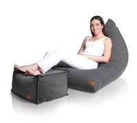 Aiire Puff con Relleno Incluido Moderno - Puf Salon XXL de Diseño para Adulto o Juvenil - Funda Desenfundable y Lavable - Puffs Infantiles XXL - Bean Bag Chair Gamer Gigante con Reposapiés