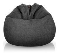Aiire Puff con Relleno Incluido Moderno - Sillon Puf de Salon en Algodón Premium - Desenfundable y Lavable - Puffs Pera Redondos para Habitación Juvenil - Bean Bag Gamer [90x65]