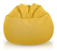 Aiire Puff con Relleno Incluido Moderno - Sillon Puf de Salon en Algodón Premium - Desenfundable y Lavable - Puffs Pera Redondos para Habitación Juvenil - Bean Bag Gamer [90x65]