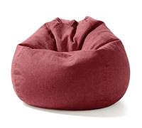 Aiire Puff con Relleno Incluido Moderno - Sillon Puf de Salon en Algodón Premium - Desenfundable y Lavable - Puffs Pera Redondos para Habitación Juvenil - Bean Bag Gamer [90x65]