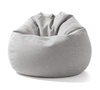 Aiire Puff con Relleno Incluido Moderno - Sillon Puf de Salon en Algodón Premium - Desenfundable y Lavable - Puffs Pera Redondos para Habitación Juvenil - Bean Bag Gamer [90x65]