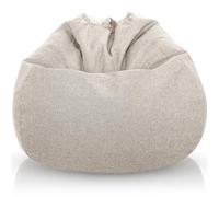 Aiire Puff con Relleno Incluido Moderno - Sillon Puf de Salon en Algodón Premium - Desenfundable y Lavable - Puffs Pera Redondos para Habitación Juvenil - Bean Bag Gamer [90x65]