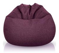Aiire Puff con Relleno Incluido Moderno - Sillon Puf de Salon en Algodón Premium - Desenfundable y Lavable - Puffs Pera Redondos para Habitación Juvenil - Bean Bag Gamer [90x65]