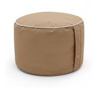 Aiire Puff Exterior Jardín con Relleno Incluido - Puf en Olefina Premium, Desenfundable y Lavable - Bean Bag Chair para Terraza, Piscina y Porche - Puff Reposapiés Exterior Beige