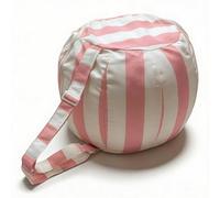 Aiire Puff Exterior Jardín con Relleno Incluido - Tejido Olefina Premium, Desenfundable y Lavable - Sofá Exterior para Playa, Terraza o Piscina - Bean Bag Chair Ligero Rosa [50x35 cm]