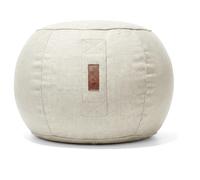 Aiire Puff Exterior Jardín Moderno - Sillón Puf con Relleno Incluido para Piscina, Terraza o Salón - Tejido Premium Resistente al Agua y Rayos UV - Reposapiés Puff a Juego Beige