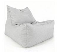 Aiire Puff Exterior Jardín Moderno - Sillón Puf con Relleno Incluido para Piscina, Terraza o Salón - Tejido Premium Resistente al Agua y Rayos UV - Bean Bag Chair de Lujo XXL Beige