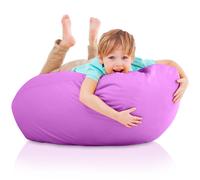 Aiire Puff Infantil con Relleno Incluido Rosa - Sillon Infantiles XXL para Decoracion Habitacion Niña - Silla, Sofa o Puf Gamer Gigante Rosa - Originales Regalos para Niños de 6 Años