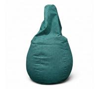 Aiire Puff Pera con Relleno Incluido - Puff Gamer Moderno de Diseño - Niño o Adulto para Salon o Habitación Juvenil - Sillón Puf Infantil XXL Adolescente - Puffs en Algodón Premium Verde