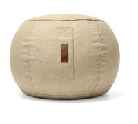 Aiire Puff Reposapiés Exterior Moderno - [60x35] Reposapies Puf con Relleno Incluido XXL de Diseño para Jardín,Terraza o Piscina - Taburete para Bean Bag de Diseño Beige