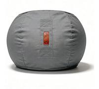 Aiire Puff Reposapiés Exterior Moderno - [60x35] Reposapies Puf con Relleno Incluido XXL de Diseño para Jardín,Terraza o Piscina - Taburete para Bean Bag de Diseño Gris Oscuro