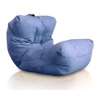 Aiire Puff Salón XXL de Diseño - Sillón Puf con Relleno Incluido para Adulto o Adolescente en Polipiel Premium - Bean Bag Chair Moderno para Dormitorio - Funda Desenfundable y Lavable