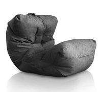 Aiire Puff Salón XXL de Diseño - Sillón Puf con Relleno Incluido para Adulto o Adolescente en Polipiel Premium - Bean Bag Chair Moderno para Dormitorio - Funda Desenfundable y Lavable