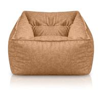 Aiire Sillón Puff con Relleno Incluido - Moderno Puf Salon, Dormitorio y Habitación Juvenil - Funda en Polipiel Premium Desenfundable y Lavable - Bean Bag Infantil para Niños [70x70x60]