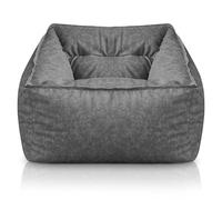 Aiire Sillón Puff con Relleno Incluido - Moderno Puf Salon, Dormitorio y Habitación Juvenil - Funda en Polipiel Premium Desenfundable y Lavable - Bean Bag Infantil para Niños [70x70x60]