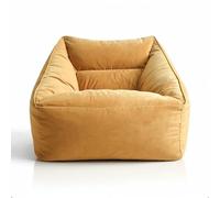 Aiire Sillón Puff con Relleno Incluido - Moderno Puf Salon, Dormitorio y Habitación Juvenil - Funda en Terciopelo Persa Desenfundable y Lavable - Bean Bag Infantil para Niños [70x70x60]