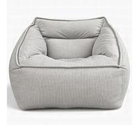 Aiire Sillón Puff con Relleno Incluido - Puf Gigante para Salon, Dormitorio y Habitación Juvenil - Funda en Pana Premium Desenfundable y Lavable - Bean Bag XXL Moderno para Adultos [100x100x80]
