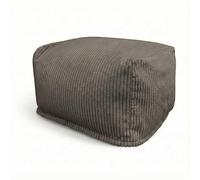 Aiire Sillón Puff con Relleno Incluido - Puf Salon, Dormitorio y Habitación Juvenil Moderno - Funda en Pana Premium Desenfundable y Lavable - Puff Reposapiés Rectangular [50x40x30]