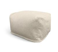 Aiire Sillón Puff con Relleno Incluido - Puf Salon, Dormitorio y Habitación Juvenil Moderno - Funda en Pana Premium Desenfundable y Lavable - Puff Reposapiés Rectangular [50x40x30]