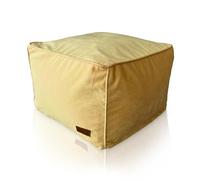 Aiire Sillón Puff con Relleno Incluido - Puf Salon, Dormitorio y Habitación Juvenil Moderno - Funda en Terciopelo Persa Desenfundable y Lavable - Puff Reposapiés Rectangular [50x40x30]