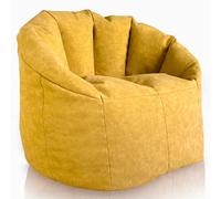 Aiire Sillon Puff con Relleno Incluido - Sofa Puf Salon Moderno para Adultos o Decoracion Habitacion Juvenil - Bean Bag Chair Infantil XXL - Puffs de Lujo en Polipiel Premium [85x85x75 cm]