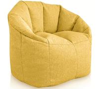 Aiire Sillon Puff con Relleno Incluido - Sofa Puf Salon Moderno para Adultos o Decoracion Habitacion Juvenil - Bean Bag Chair Infantil XXL - Puffs de Lujo en Algodón Premium [85x85x75 cm]