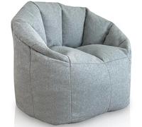 Aiire Sillon Puff con Relleno Incluido - Sofa Puf Salon Moderno para Adultos o Decoracion Habitacion Juvenil - Bean Bag Chair Infantil XXL - Puffs de Lujo en Algodón Premium [85x85x75 cm]