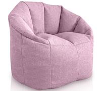 Aiire Sillon Puff con Relleno Incluido - Sofa Puf Salon Moderno para Adultos o Decoracion Habitacion Juvenil - Bean Bag Chair Infantil XXL - Puffs de Lujo en Algodón Premium [85x85x75 cm]