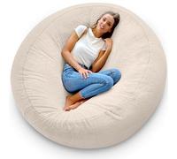 Aiire Sillón Puff Gigante Moderno - Sofa Puf con Relleno Incluido para Salon o Decoracion Habitacion Juvenil - Puffs XXL en Piel de Conejo Sintética - Bean Bag Chair Infantil [150 x 65] cm