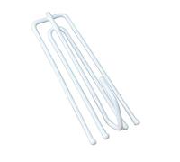 Ailejia 30 Ganchos para Barra de Cortina de 4 Puntas, Ganchos Plisados para Colgar Cortinas de baño (30 Ganchos Blancos de 4 Puntas)