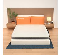 AILIME SRL Supremo Colchón Matrimonial 160x190, Alto 22 cm Ortopédico con Dispositivo Médico, Memoria Espuma da 2 cm, a 9 Zona e Losa en Aguaespuma 18 cm, Blanco