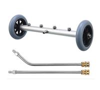 Aim Tools Limpiador de Tren de Rodaje para Lavadora a Presión 16 Pulgadas, 4000 PSI Lavado Debajo del Coche, 1/4" Conexión Rápida, con Extensión Recta y 45° Varillas en ángulo