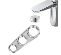 Ainiv Llave Aireador Grifo Universal, 6 en 1 Llave de Colador de Grifos, Metal Ajuste Herramienta de Atomizador Filtro Lavabo, Herramienta de Extracción para M16/M18/M20/M22/M24/M28