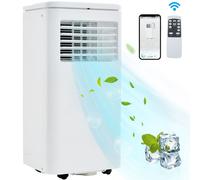 AIORBER: Aire acondicionado portátil, deshumidificador, generador de aire fresco para salón y dormitorio, fácil de transportar, color blanco, 200W