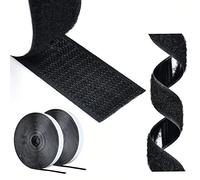 AIQInu Belcro Adhesivo Doble Cara,10 Metros Hook y Loop Auto Adhesivo,30mm Ancho Reutilizable Nylon Doble Cinta Cara Extra Fuerte para Oficina,Doméstica,Bricolaje