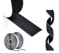 AIQInu Belcro Adhesivo Doble Cara,5 Metros Hook y Loop Auto Adhesivo,16mm Ancho Reutilizable Nylon Doble Cinta Cara Extra Fuerte para Oficina,Doméstica,Bricolaje