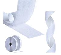 AIQInu Belcro Adhesivo Doble Cara,5 Metros Hook y Loop Auto Adhesivo,30mm Ancho Reutilizable Nylon Doble Cinta Cara Extra Fuerte para Oficina,Doméstica,Bricolaje