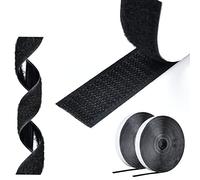 AIQInu Belcro Adhesivo Doble Cara,8 Metros Hook y Loop Auto Adhesivo,20mm Ancho Reutilizable Nylon Doble Cinta Cara Extra Fuerte para Oficina,Doméstica,Bricolaje