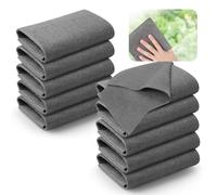 AiQInu Paño de Limpieza de Microfibra, 10 Piezas Paños de Microfibras Súper Suave, Sin Rayas, Lavable 30 x 30cm para Cocina, Vidrio, Salón, Coche, Baño